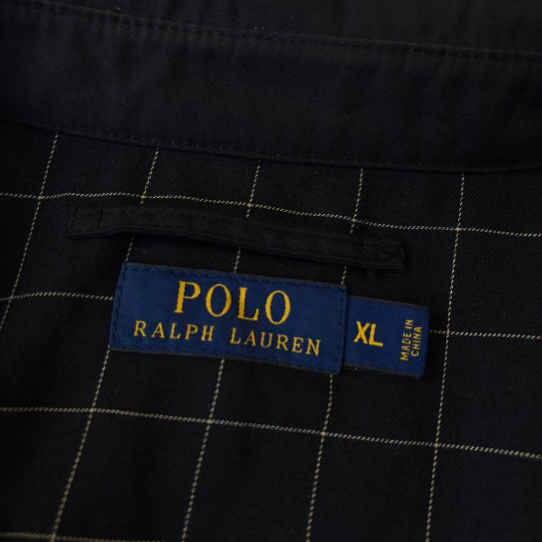 ラルフローレン スウィングトップ　ワンポイントロゴ　ブラック　XLサイズ　古着