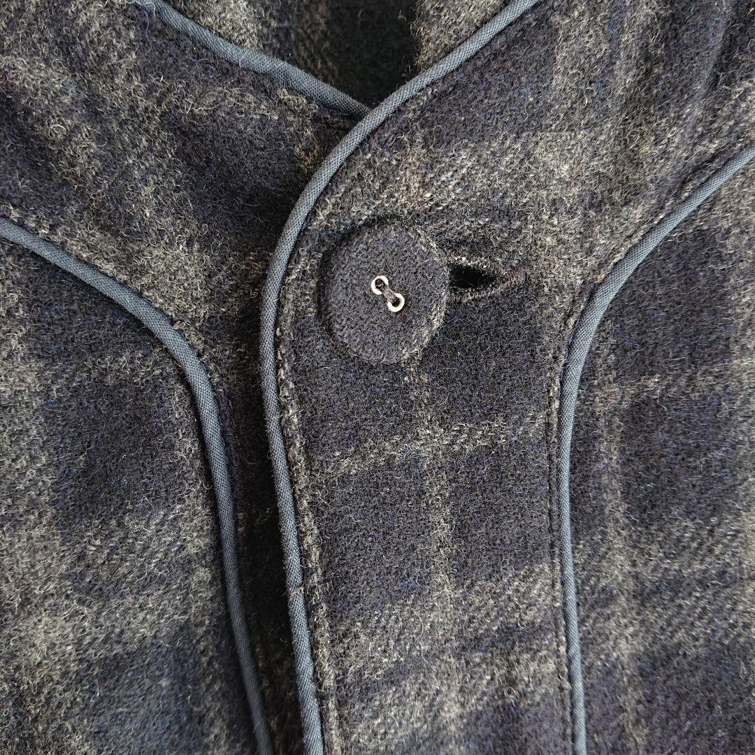 希少 KIDILL キディル ネルチェック ベースボールシャツ ジャケット F