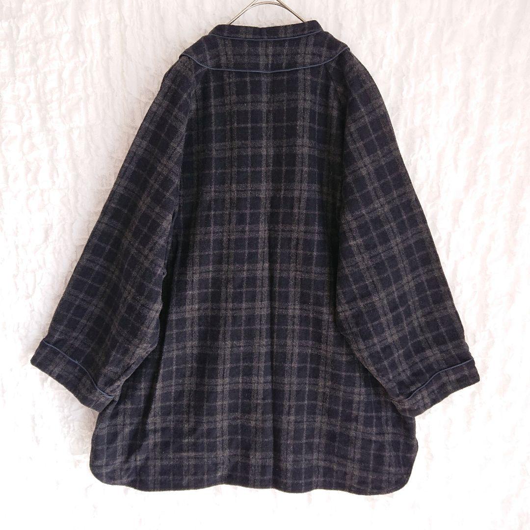 希少 KIDILL キディル ネルチェック ベースボールシャツ ジャケット F