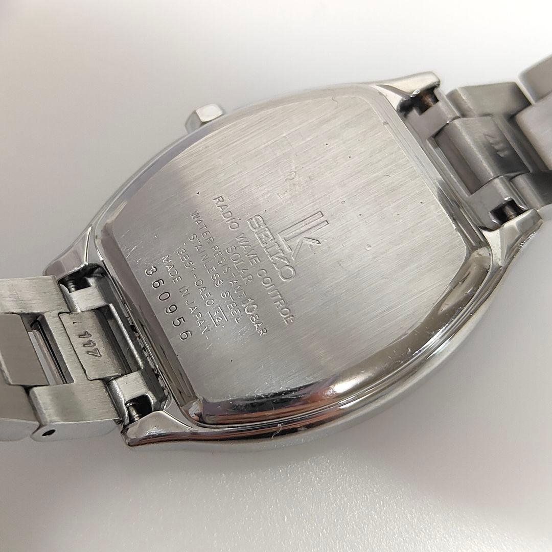 ルキア セイコー ネイビー トノー型 レディース腕時計