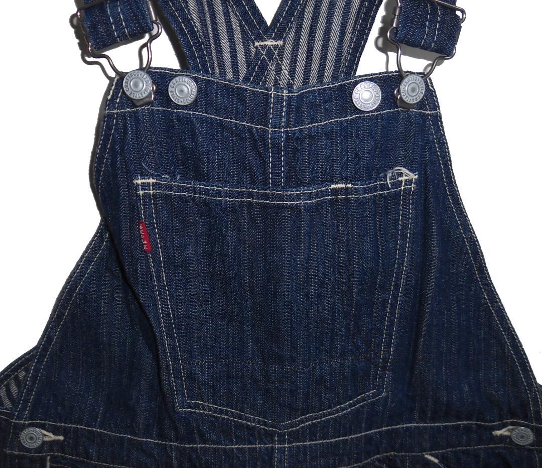 EVISU エヴィス 裏ヒッコリー デニム オーバーオール W30 エヴィスヤ