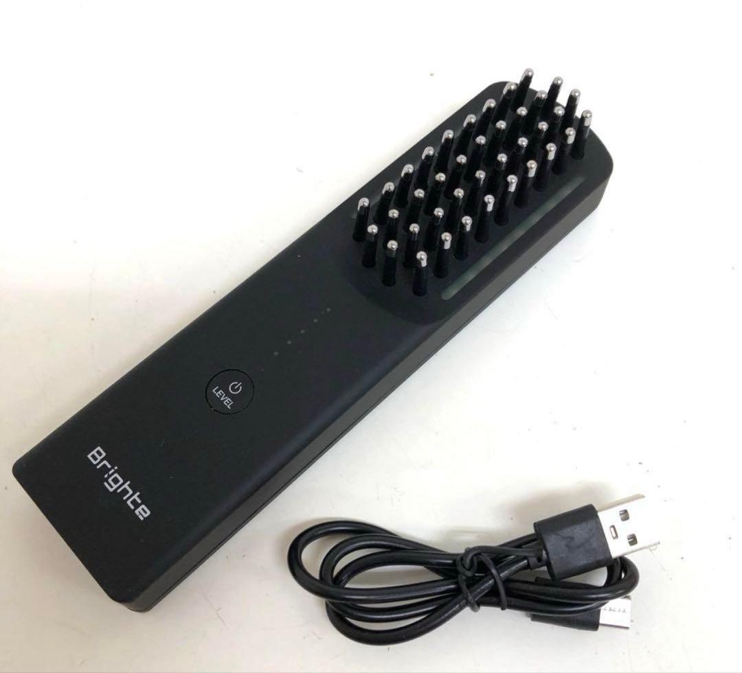 e973-31 Brighte 美顔器　ブラック エレキブラシ