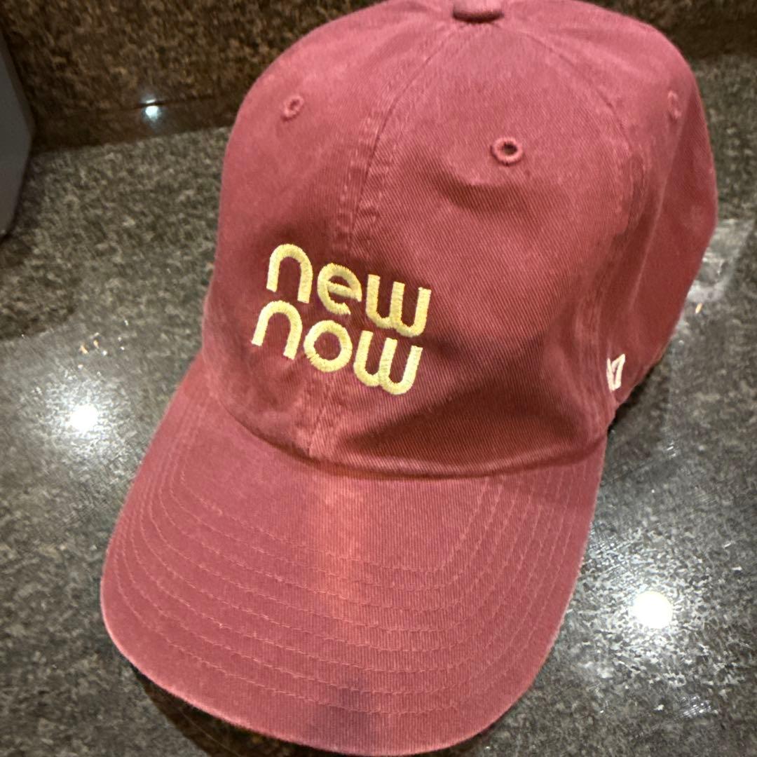 newnowニューナウ　榮倉奈々　エンジ　キャップ
