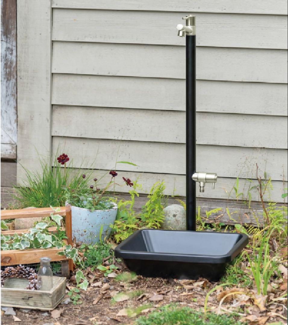 ホワイト ジラーレW 補助蛇口付き ブラック