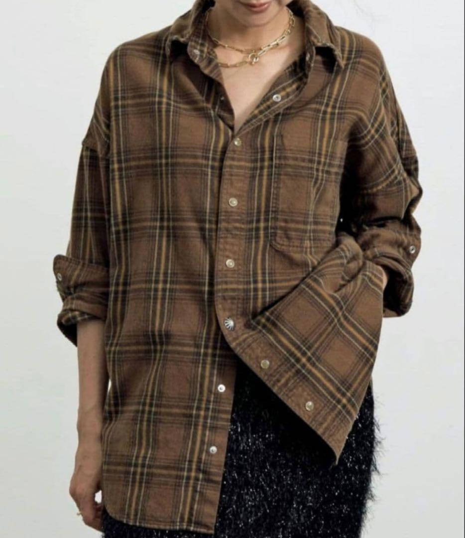 トップス L'Appartement REMI RELIEF check shirt