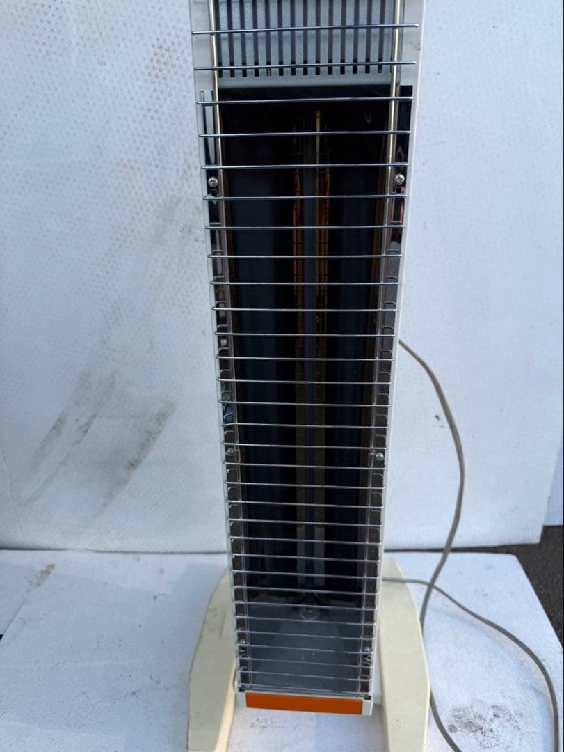 スイデン 電気ヒーター ホワイト/オレンジ ダイヤル式