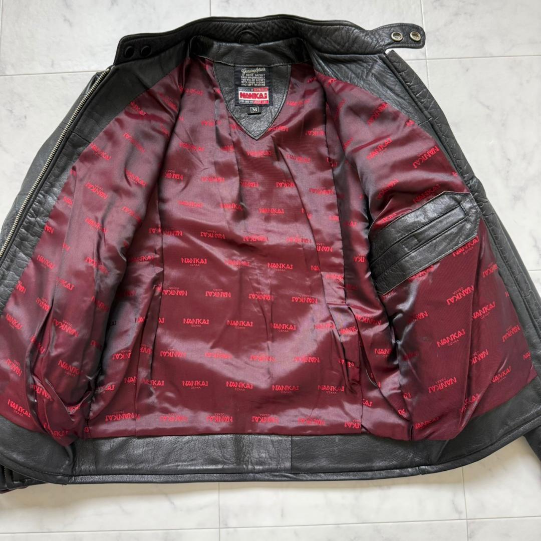 NANKAI シングルライダースジャケットブラック M