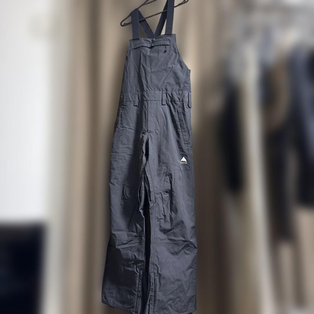 BURTON ブラック スキー・スノーボード ビブパンツ