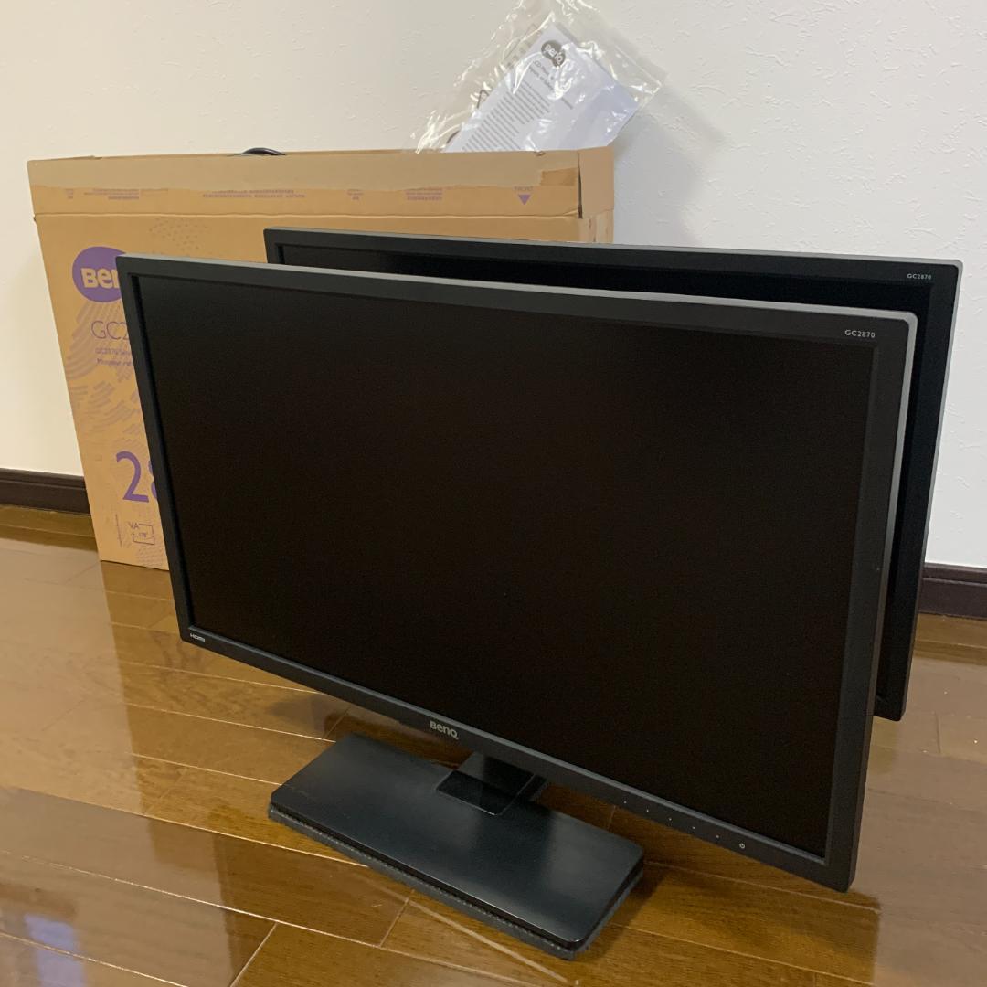 BenQ 28フルHD ワイドモニター ディスプレイ GC2870H 2台セット