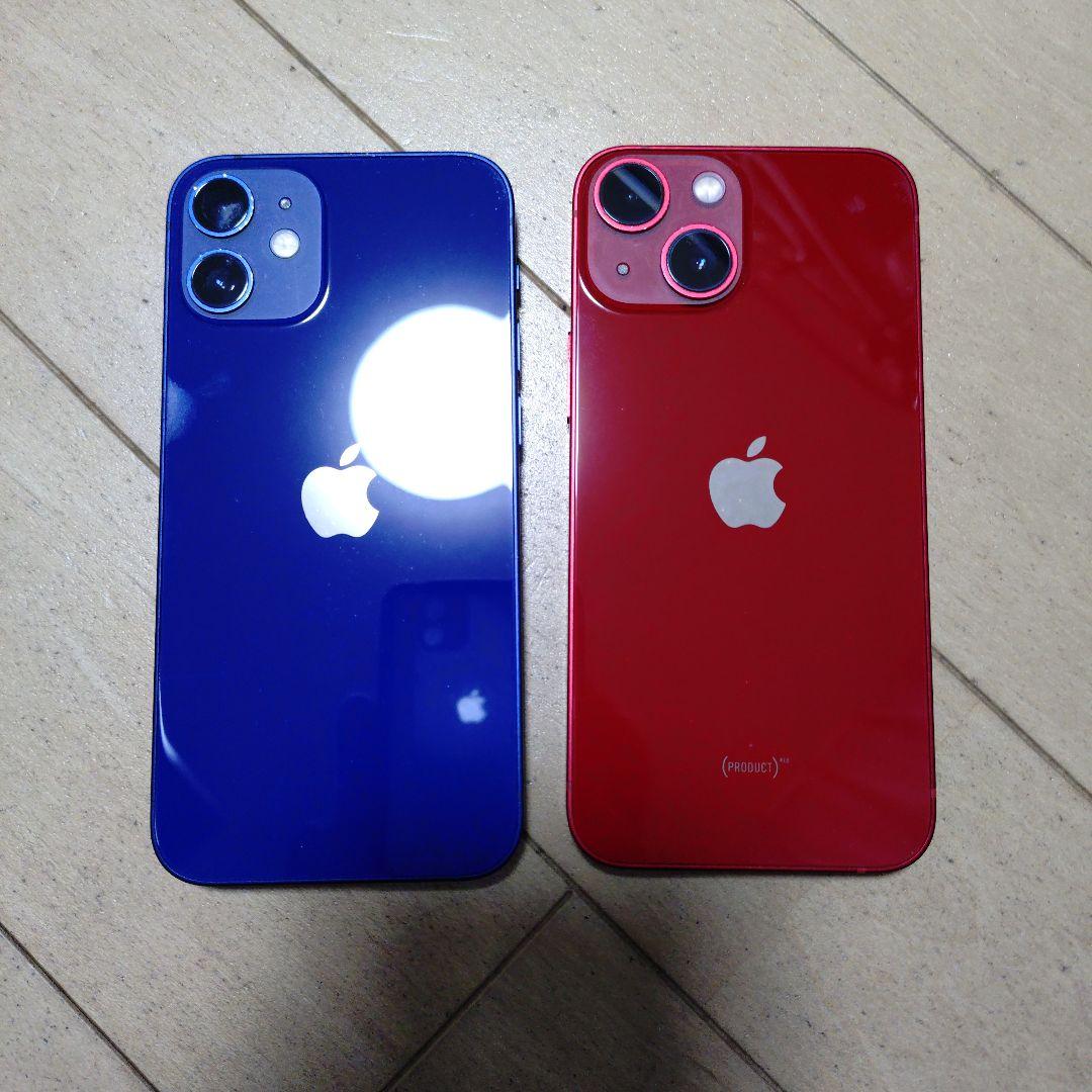 SIMフリー iPhone 12 mini と iPhone 13 mini