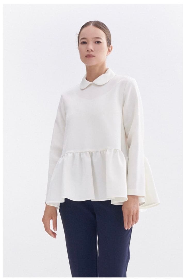 yori ラウンドカラードレスブラウス 34