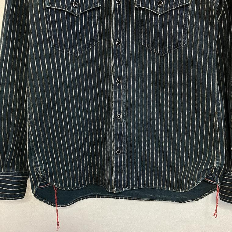 アイアンハート IHSH-62 ウォバッシュ ウエスタンシャツ ブルー S