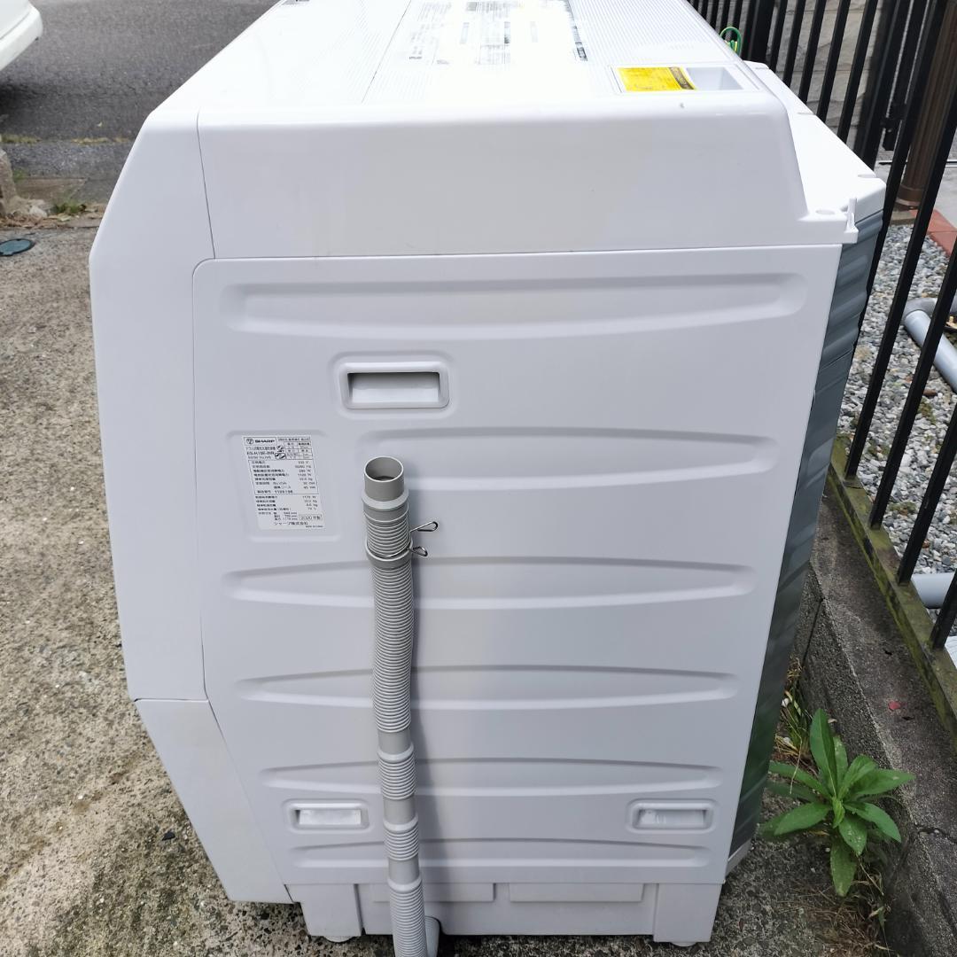 SHARP ドラム式洗濯機 本体 ES-H10E-WR ホワイト