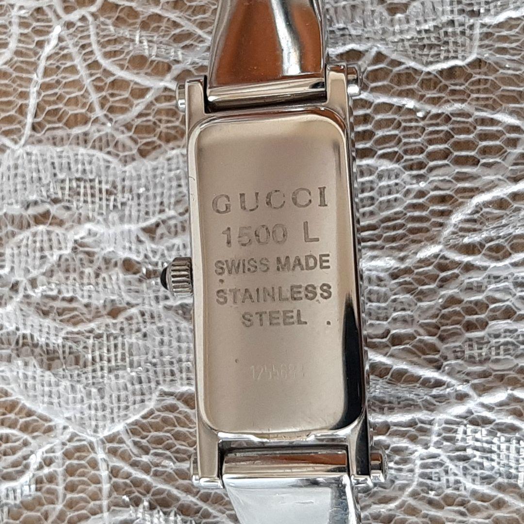 ✨新品電池☆稼働美品✨GUCCI 1500L バングルウォッチ MD156