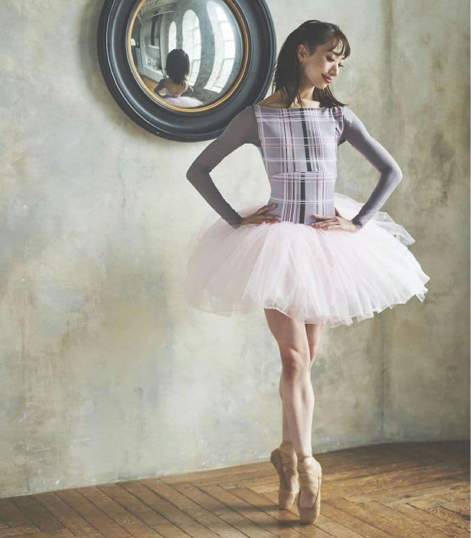 stina レオタード　チェック柄　Sサイズ