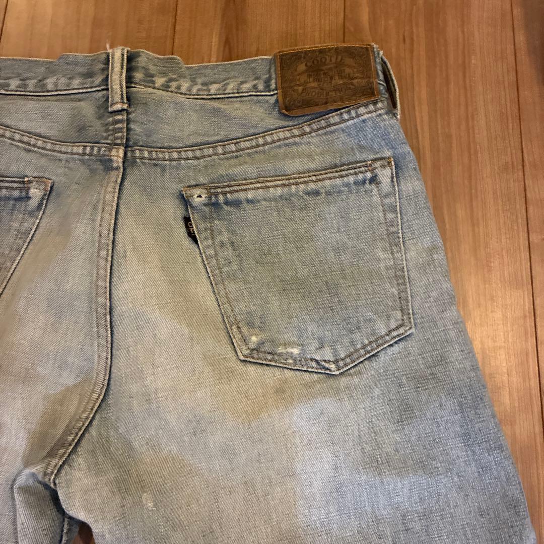 cootie デニム　リペア　ダメージ　34 36 Ｌ　ＸＬ②
