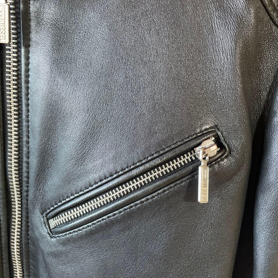 ディーゼル　ライダース　羊革　L