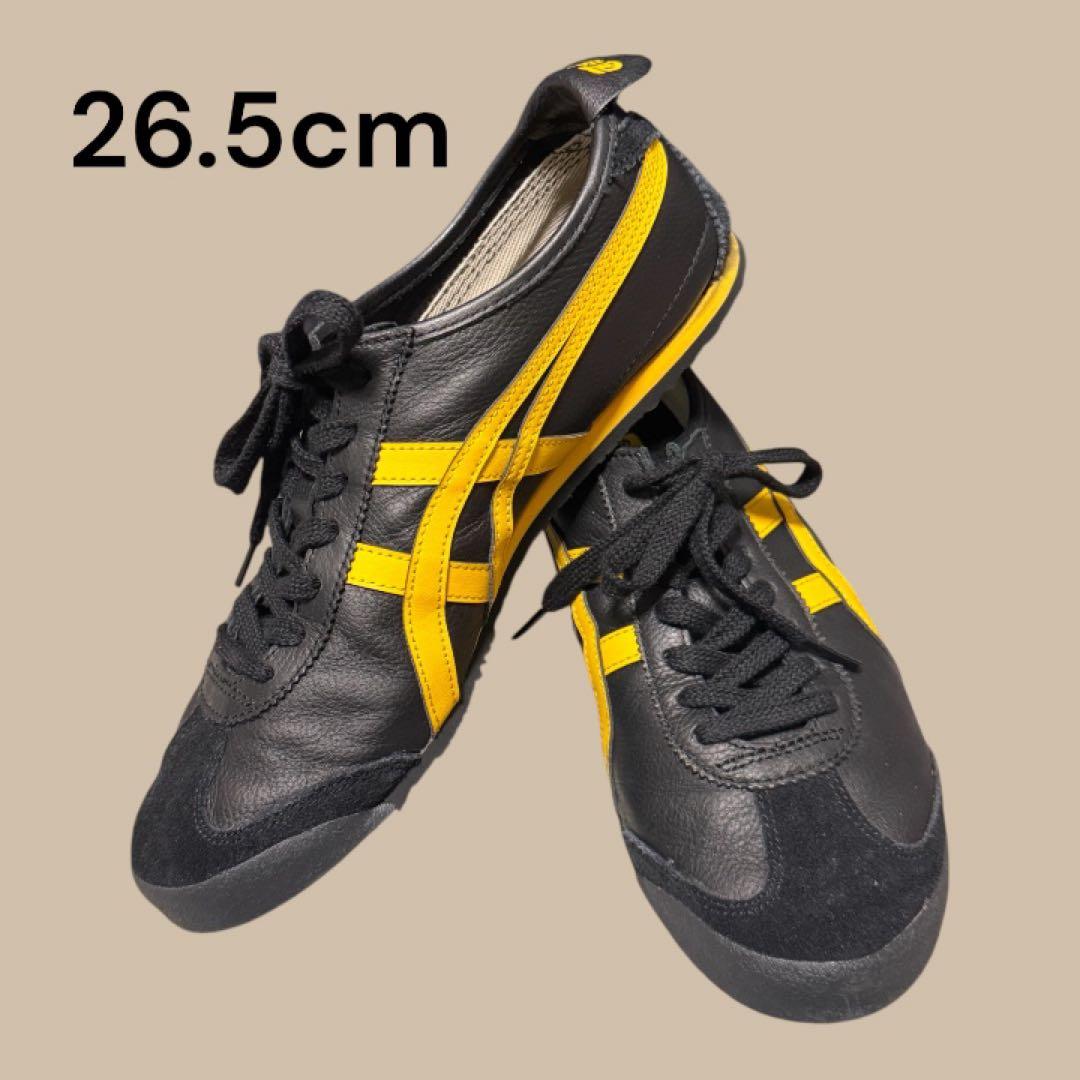 26.5cm Onitsuka Tiger メキシコ66 ブラック/イエロー