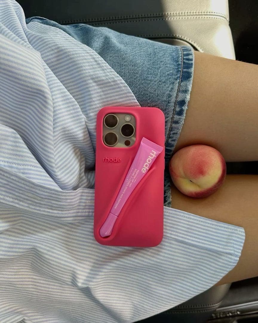 【全機種対応】rhode guava spritz iPhoneケースリップ付き