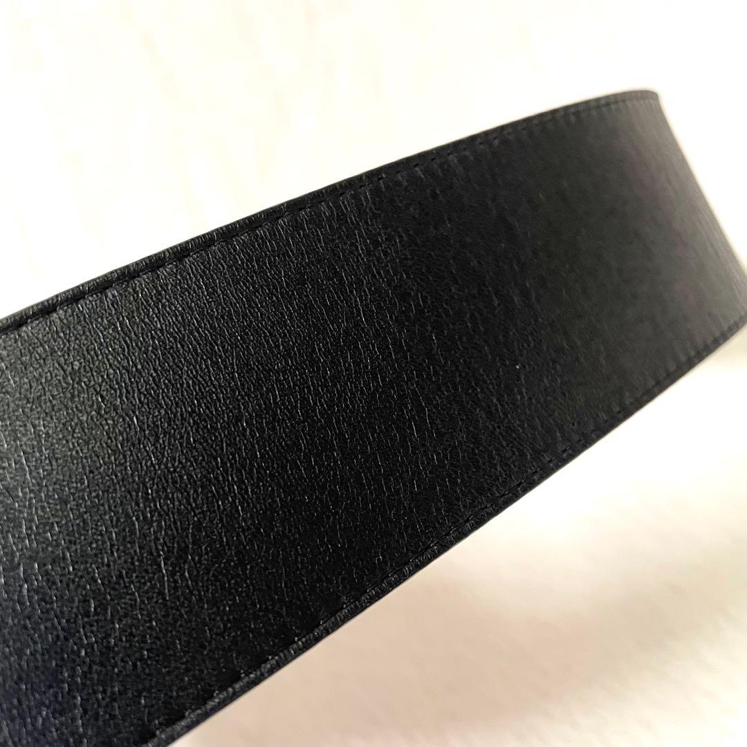 極美品《MAISON BOINET》太ベルト ブラック ゴールド金具 フランス製