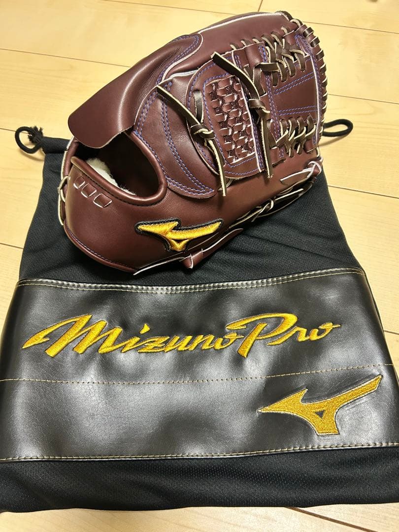【限定】Mizuno Pro 硬式グローブ 専用袋付き