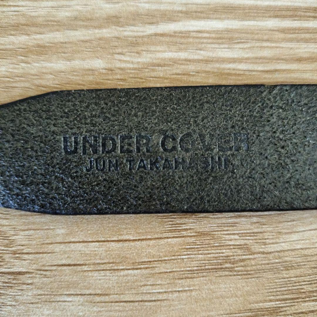 鳩バックル付き黒レザーベルト