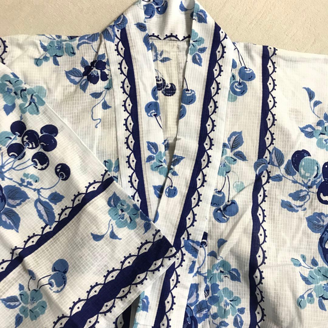 【再出品】ANNA SUI 浴衣　花と果実柄