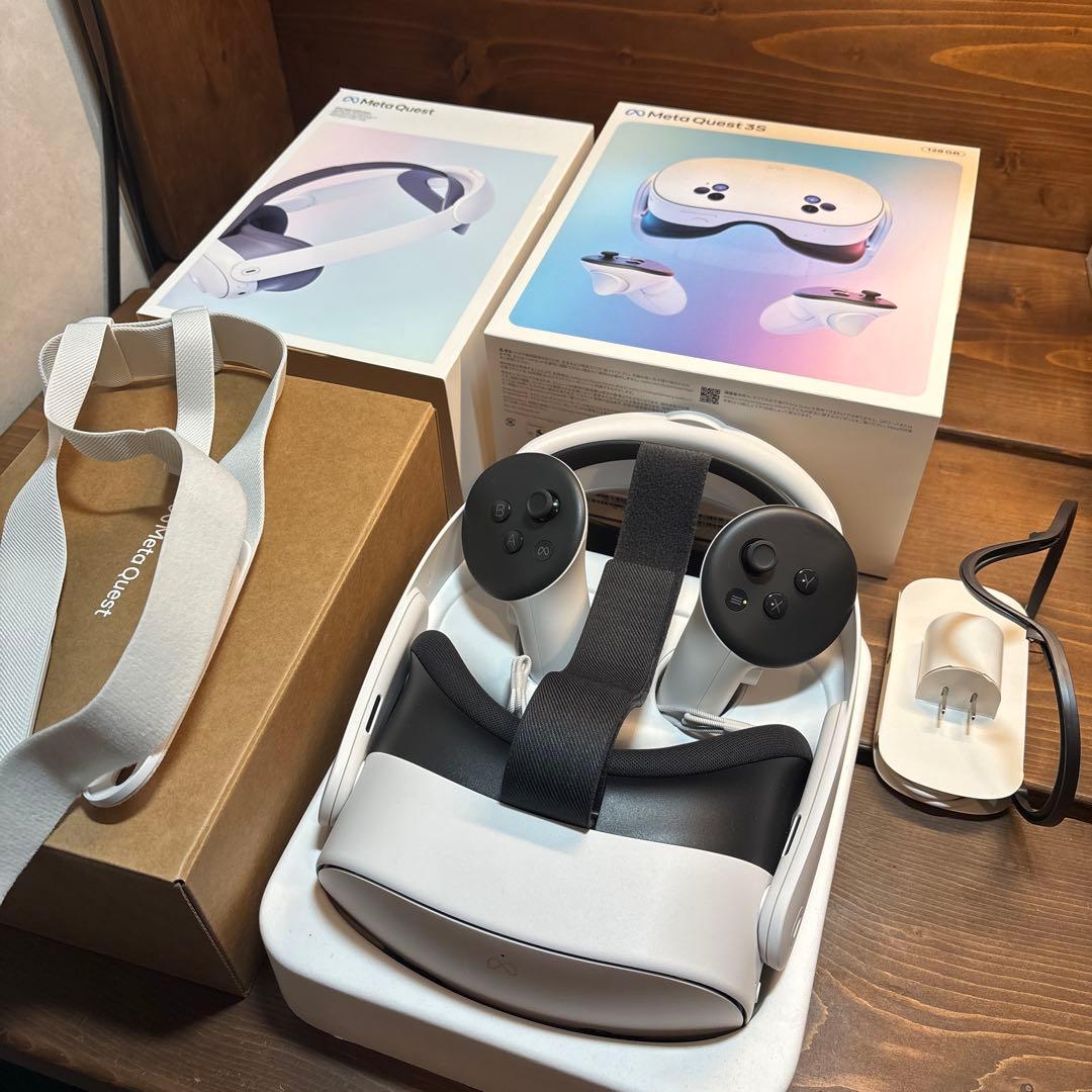 メタクエスト3s elite strap装着品