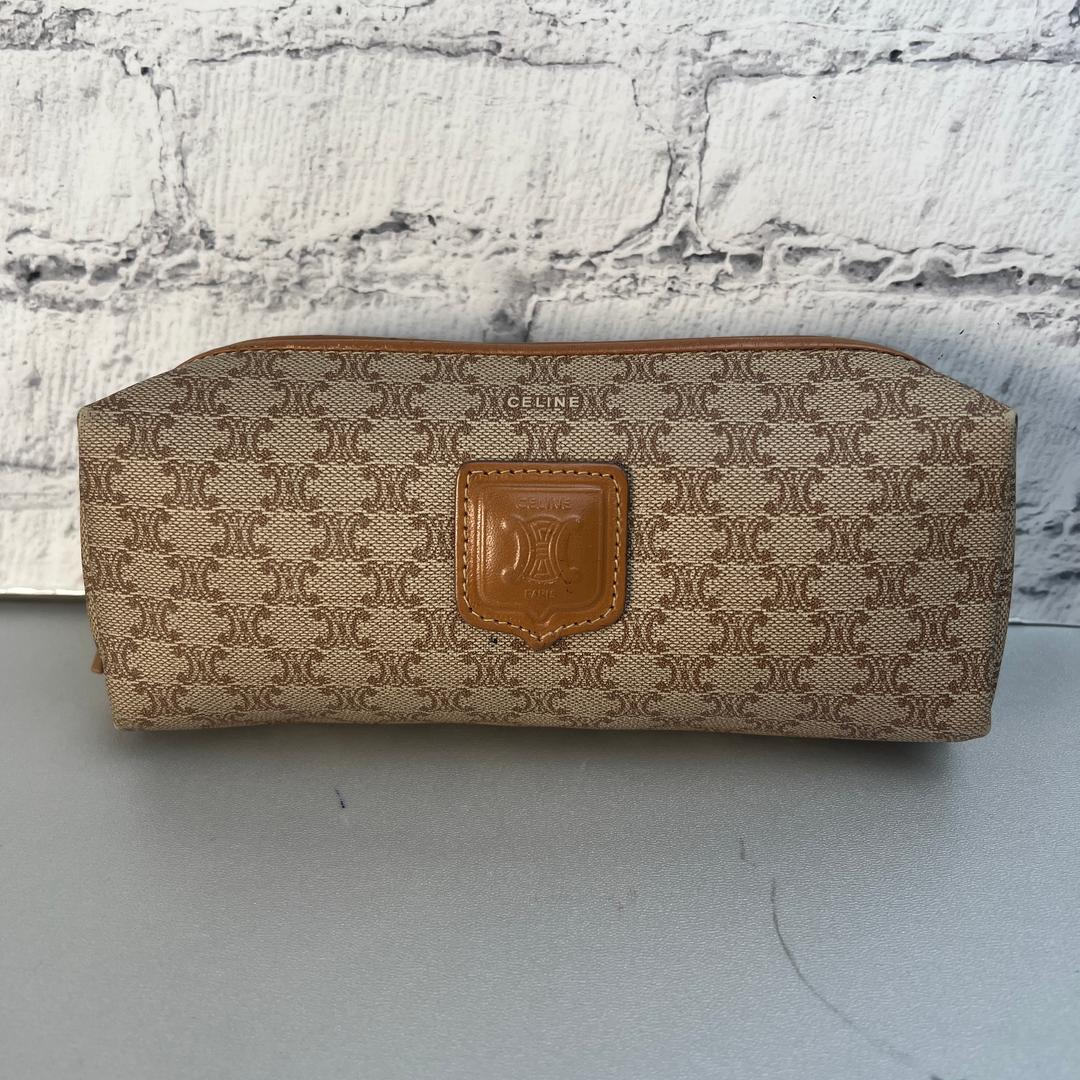 CELINE セリーヌ マカダム柄 ポーチ A-10916