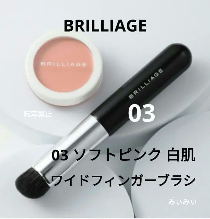 ブリリアージュ カモフラージュコンシーラーチーク 03＆ ワイドフィンガーブラシ