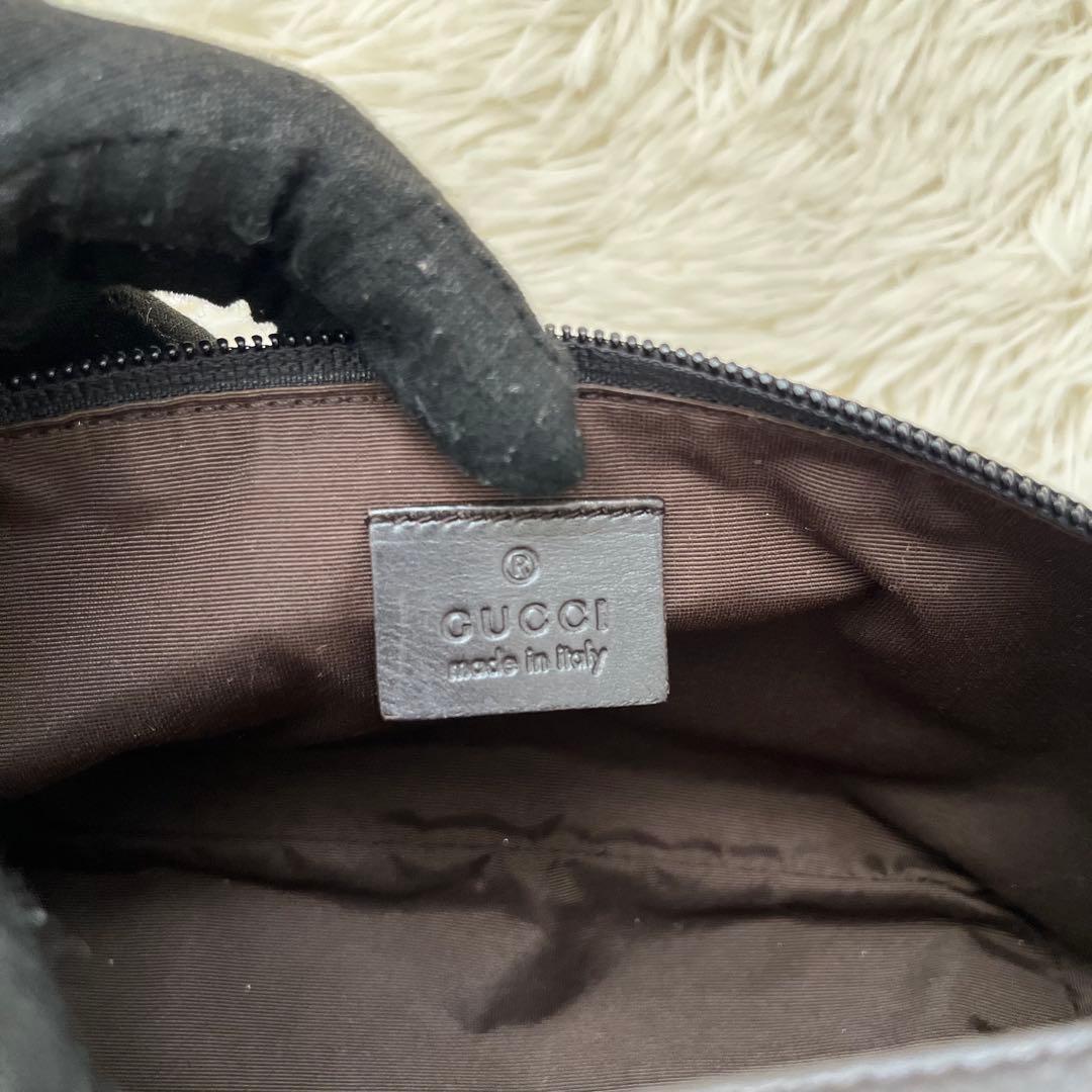 GUCCI GGキャンバス アクセサリーポーチ ミニバッグ