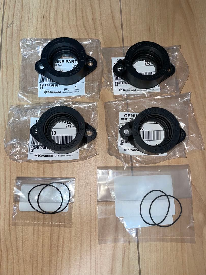 カワサキ純正新品 GPZ400F z400gp インシュレーターoリングセット