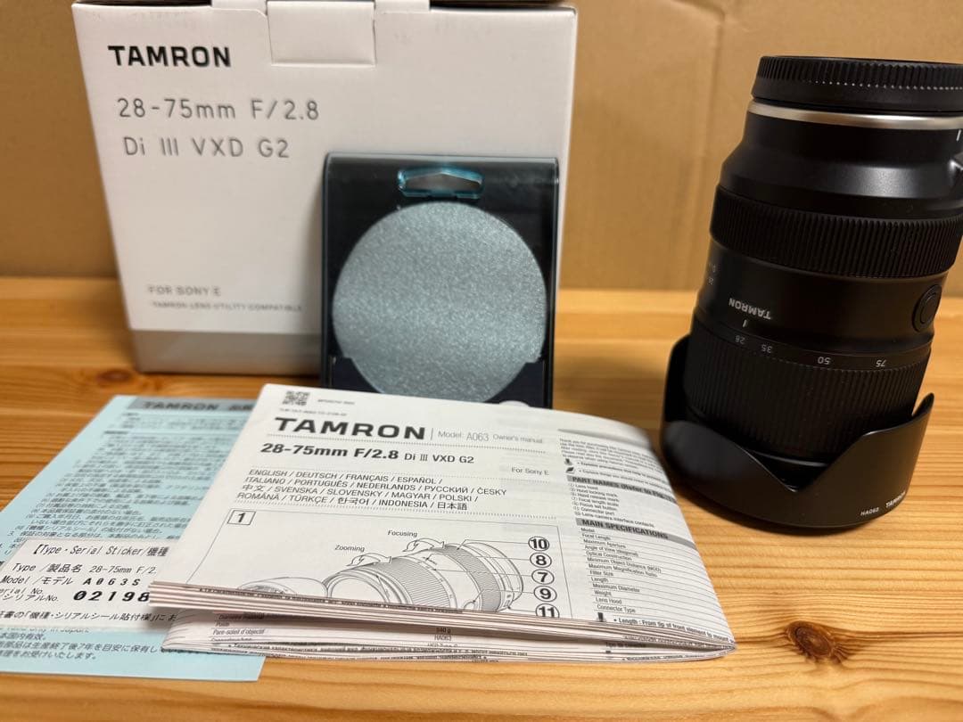美品 タムロン28-75mm F2.8 Di III VXD G2