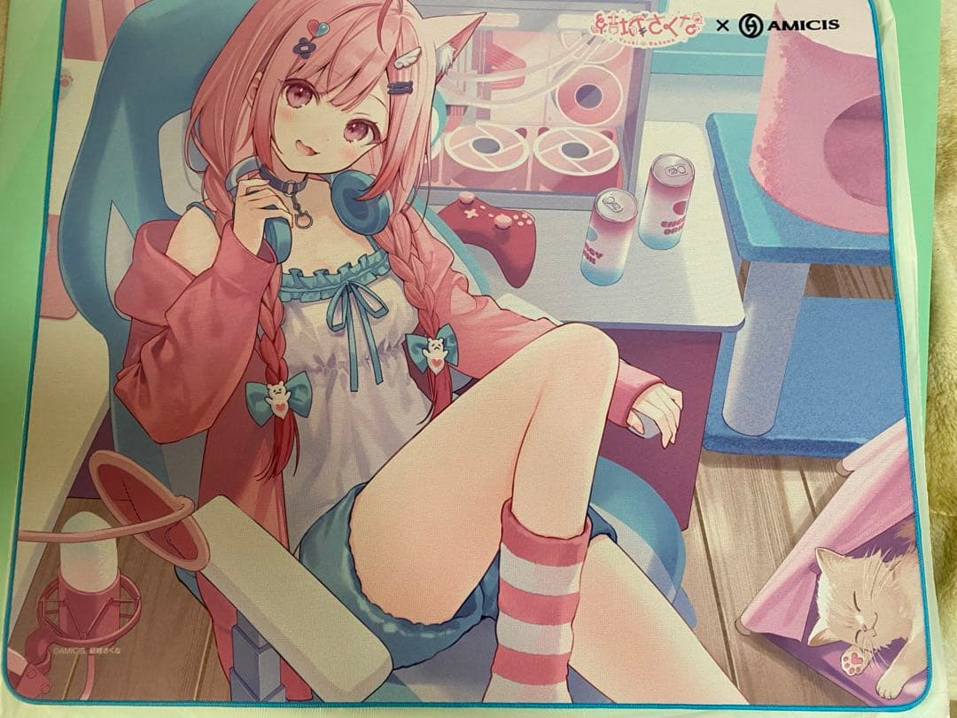 結城さくな × AMICIS ゲーミングマウスパッド 仁 -JIN- 2枚セット