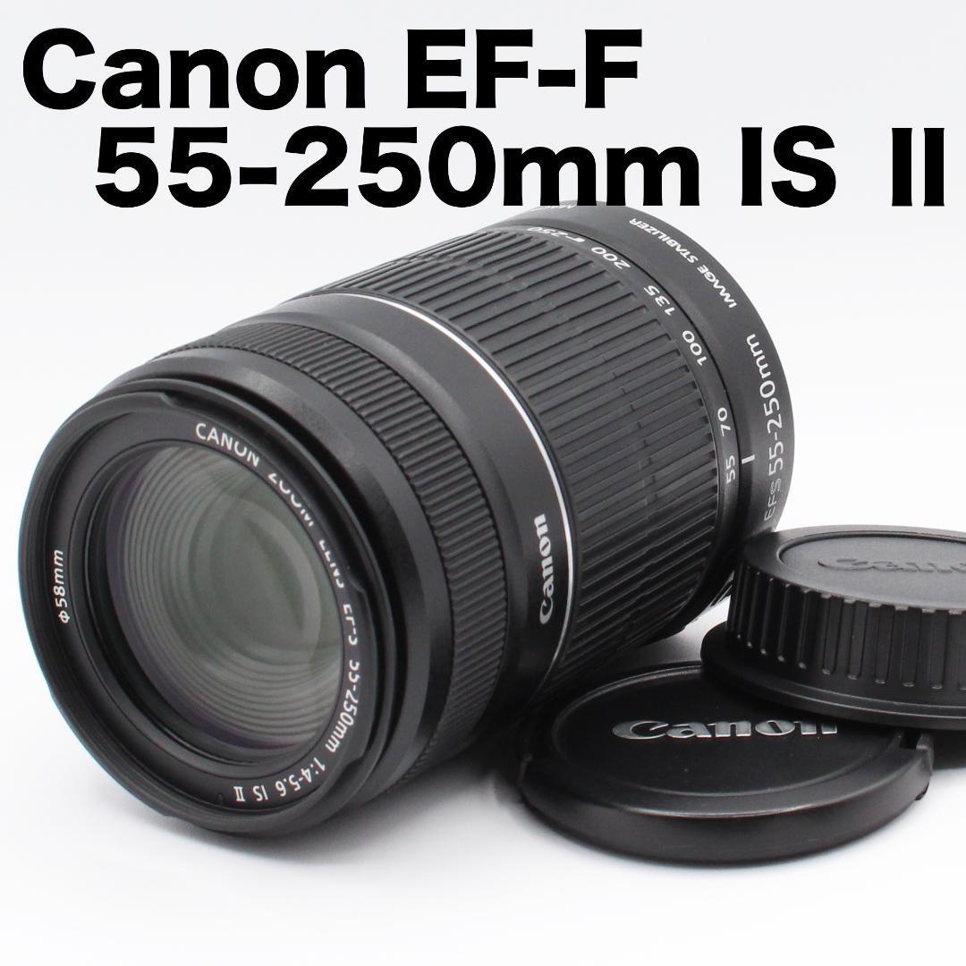 美品✨望遠レンズ✨手ブレ補正⭕️Canon EF-S 55-250mm IS Ⅱ