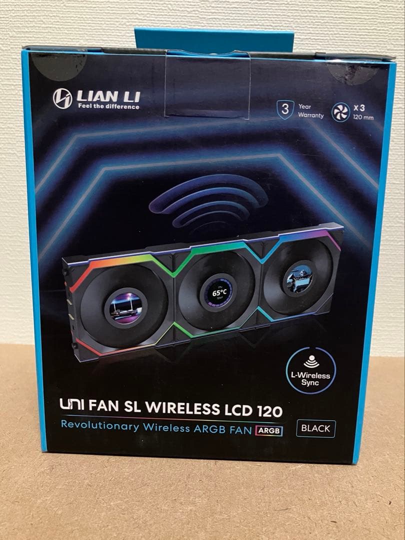 PC用ファン・クーラー LianLi UNI FAN SL WIRELESS LCD 120 3Pack
