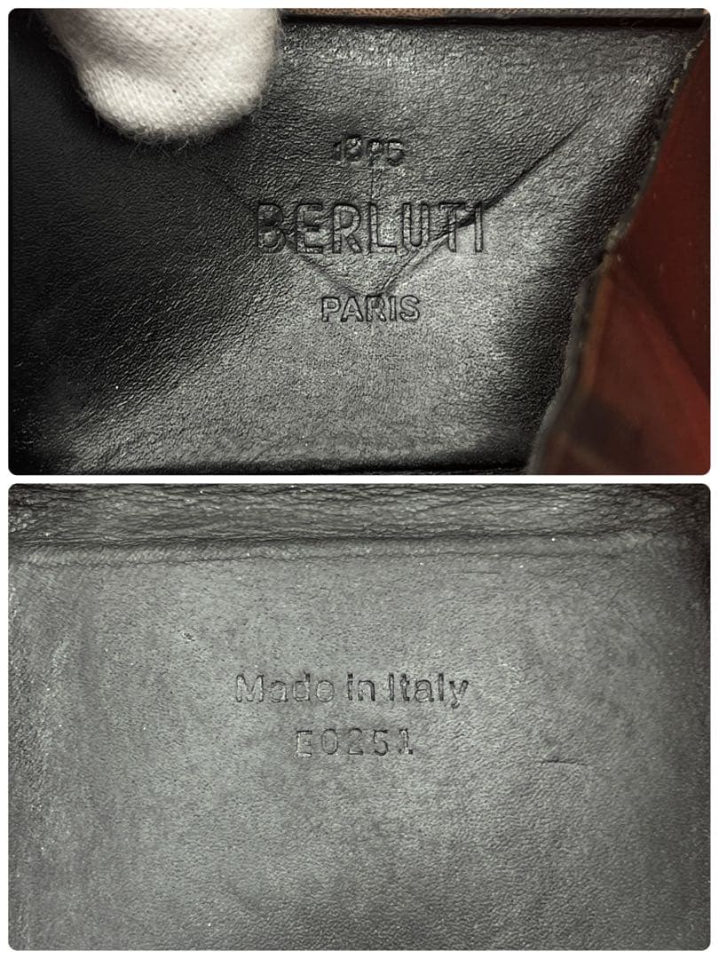ベルルッティ ケース 小銭入れ レザー 革 ダークブラウン 濃茶