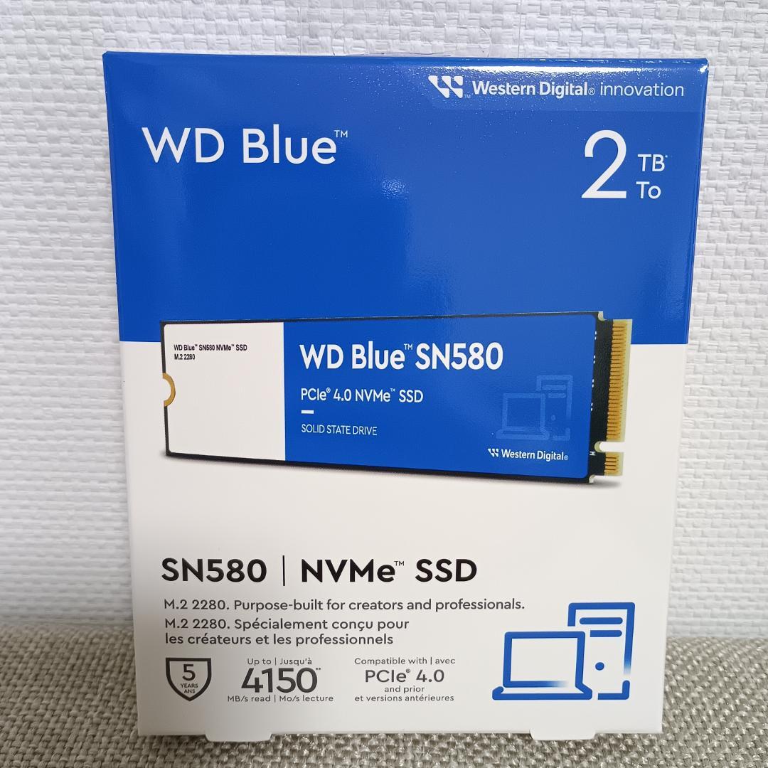 【新品・未開封】WD Blue SN580 2TB NVMe SSD