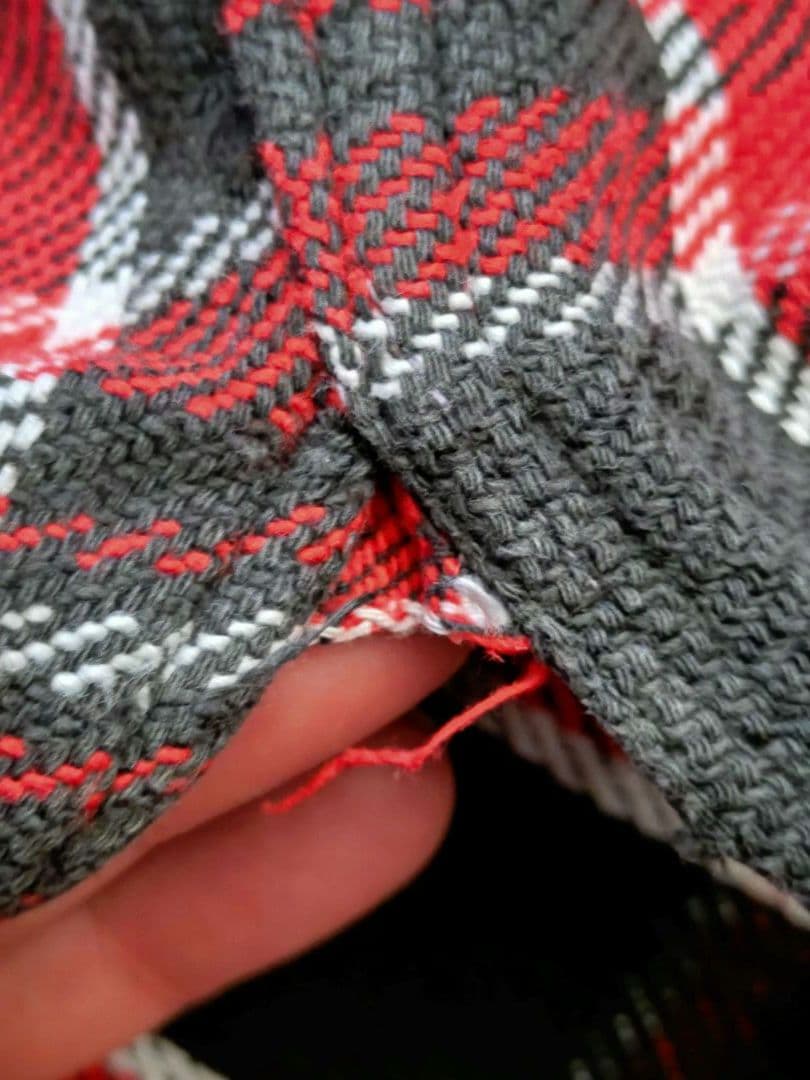 レア 1950-60s ヴィンテージ \"マチ付き\" パイル地 ネルシャツ