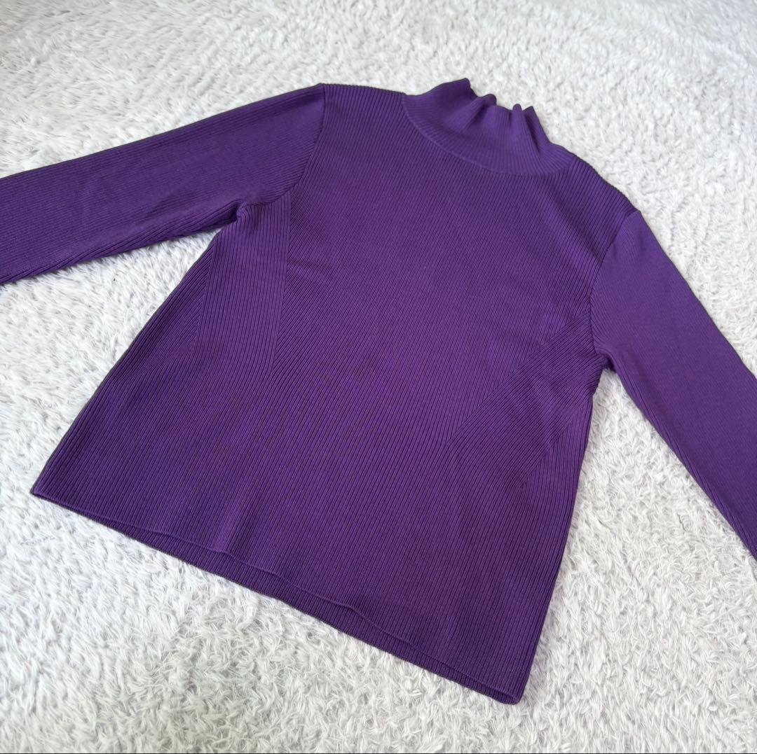 【新品】GRACE CONTINENTALリブスリットニットトップ 金ボタン