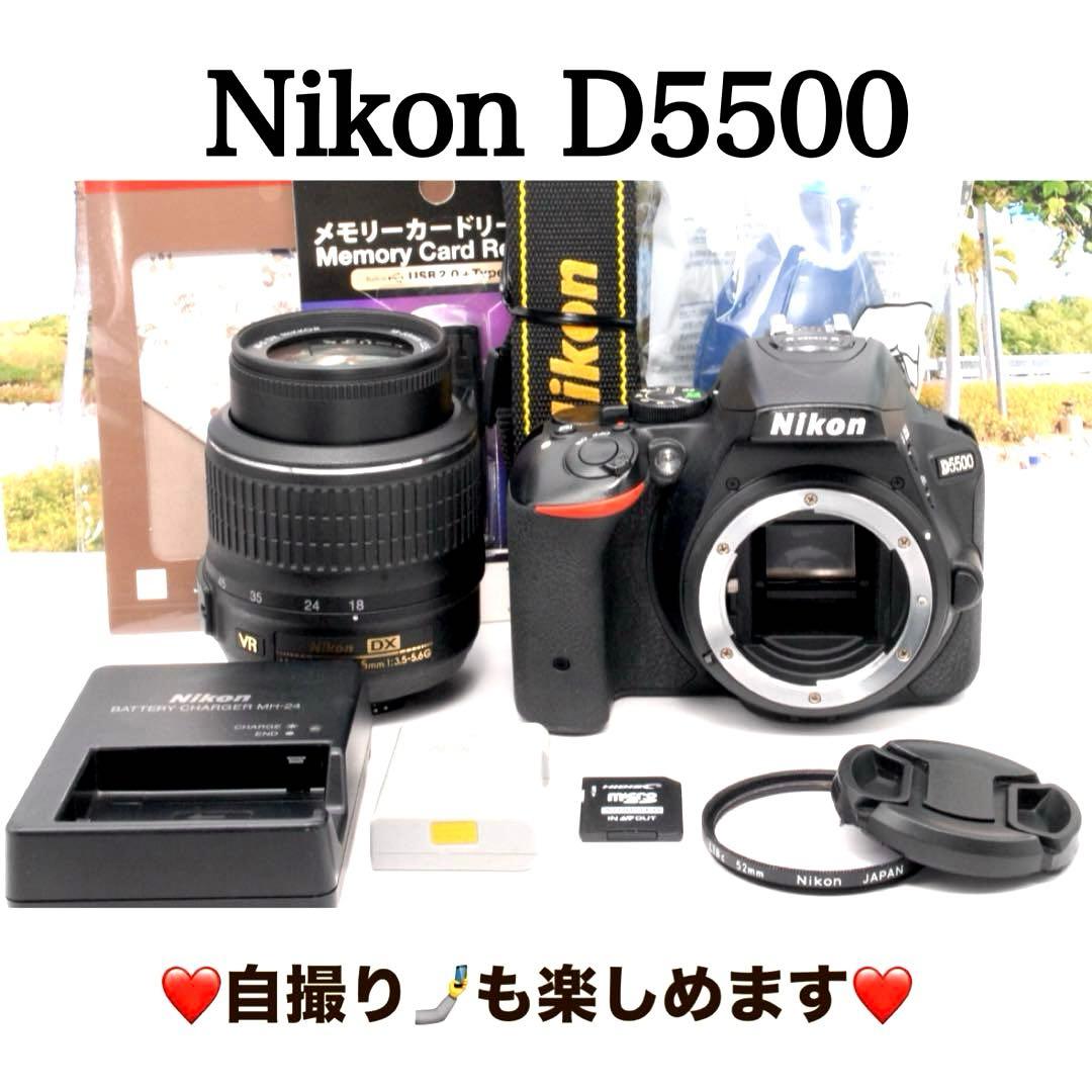 ✨高画質✨Nikon D5500 すぐスマホに送れる Wi-Fi搭載 動画撮影も