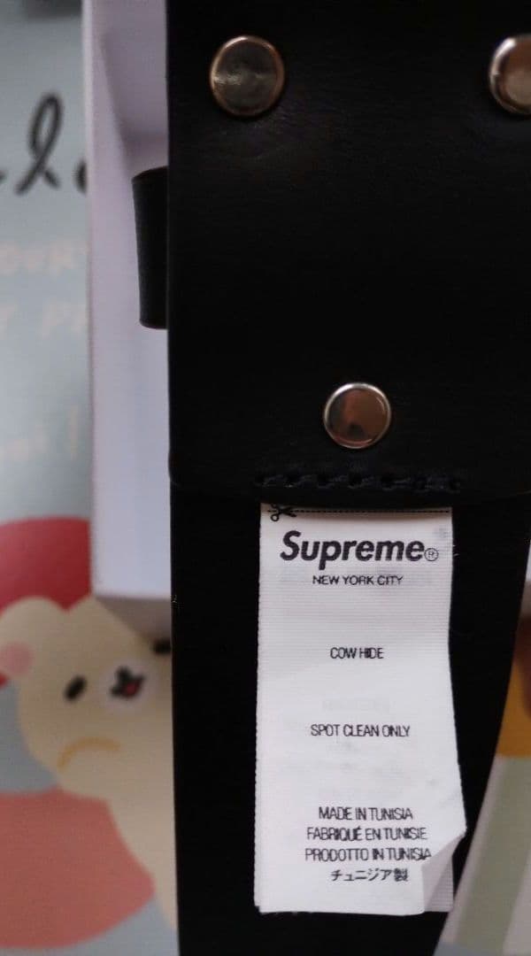 Supreme　ベルト　黒