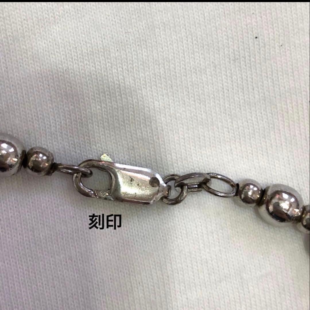 【値下げ】ITALY vintage シルバー925 ネックレスボールチェーン