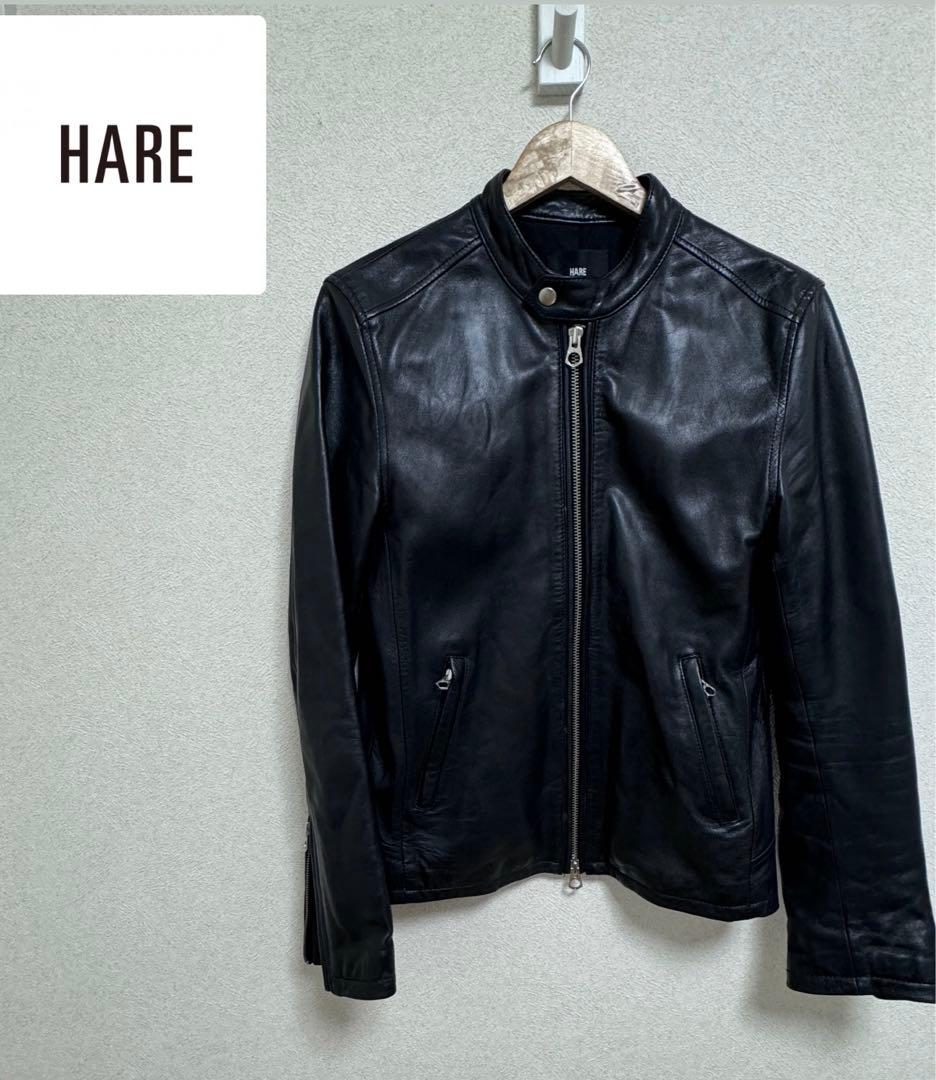 【希少サイズ　HARE レザージャケット Lサイズ】
