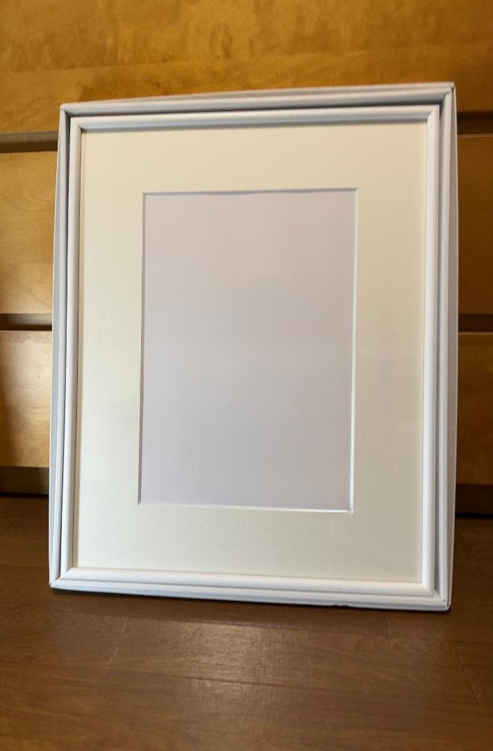 水彩・デッサン額縁大衣判4枚セット（桜カマボコ）ホワイトシンプルフレーム