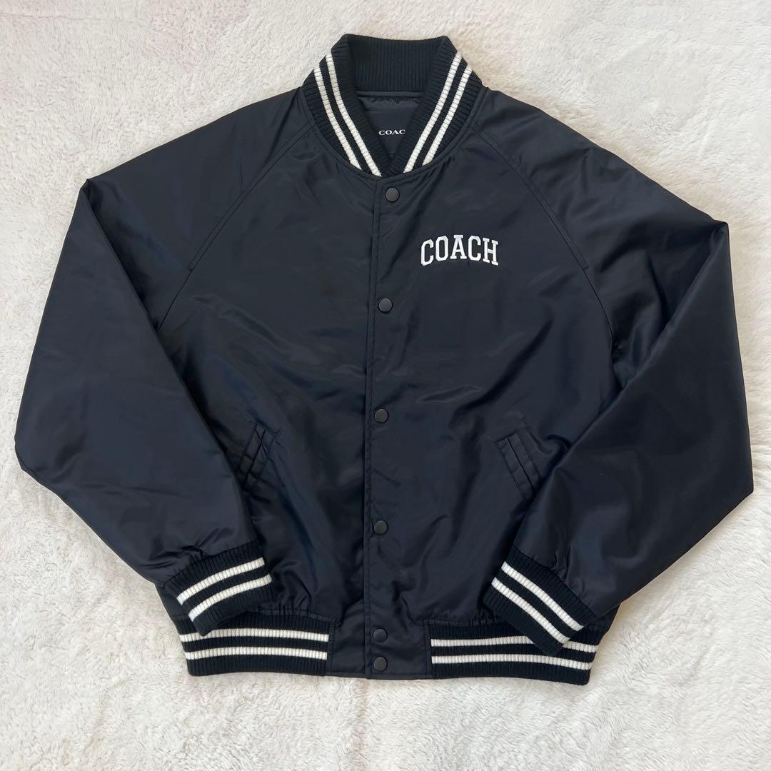 美品✨ COACH コーチ スカウト ジャケット シグネチャー スタジャン　黒