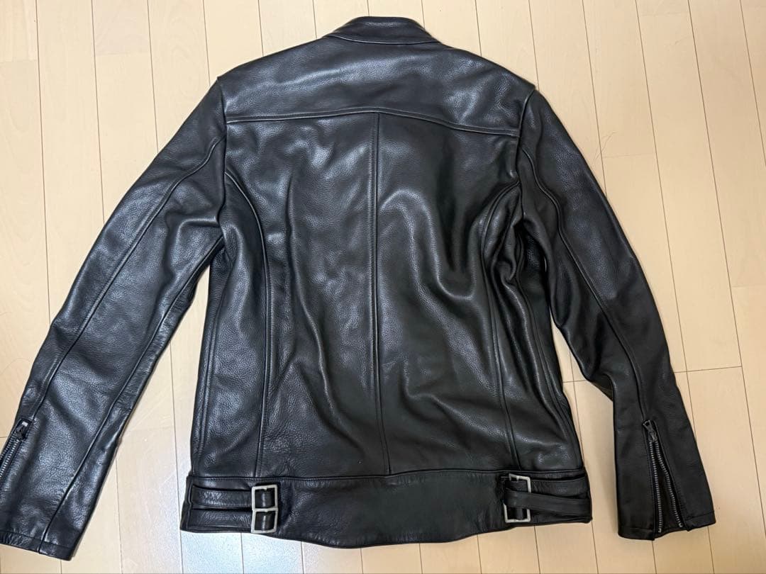 ライダースジャケット　ブラック　ロンジャン　Mサイズ