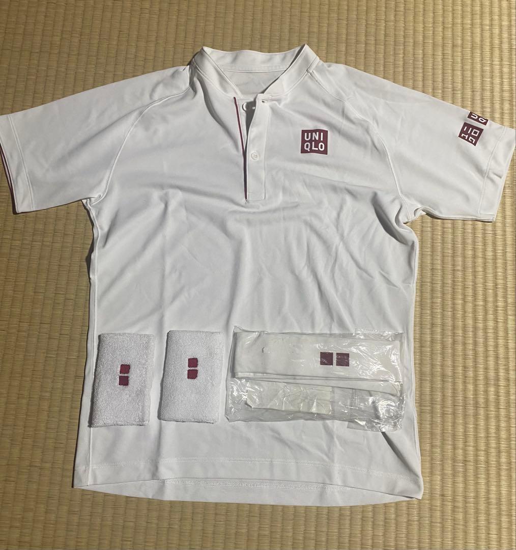 ユニクロ　テニス　フェデラー　ウェア　ヘアバンド　リストバンド