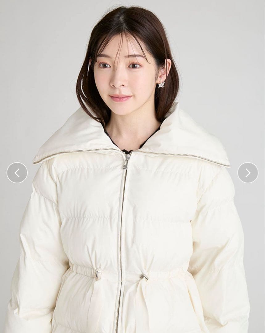 新品タグ付き＊セルフォード ファー襟付 キルティングショートコート IVO 38