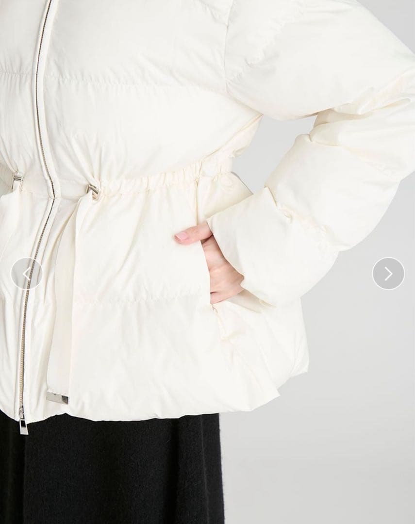 新品タグ付き＊セルフォード ファー襟付 キルティングショートコート IVO 38